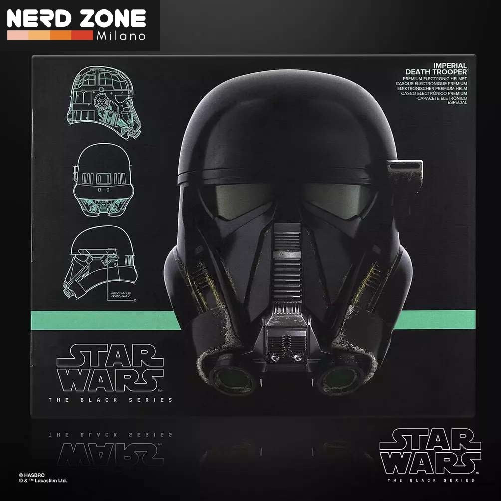 HASBRO - Star Wars Black Serie Rogue One Imperial Death Trooper Electronic Helmet