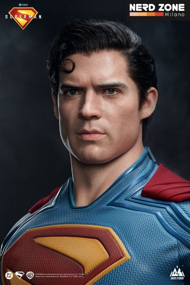 QUEEN STUDIOS - Superman 2025 Life-Size Statue Superman 208 cm Statui 1/1 a grandezza naturale DC Comics