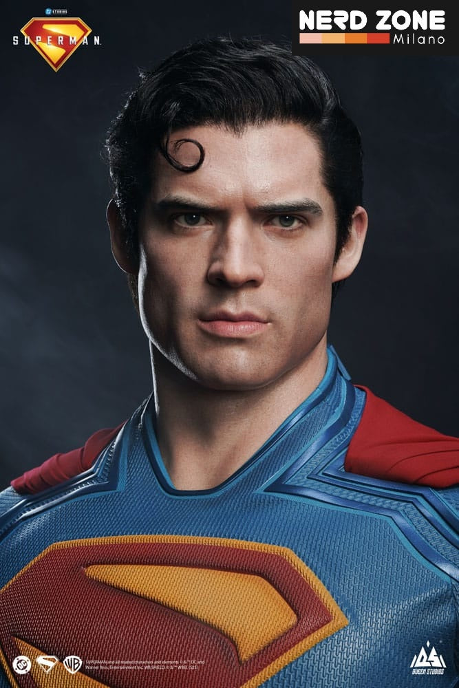 QUEEN STUDIOS - Superman 2025 Life-Size Statue Superman 208 cm Statui 1/1 a grandezza naturale DC Comics