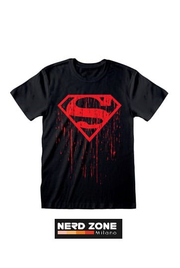 HEROES INC - Superman T-Shirt Dripping Symbol