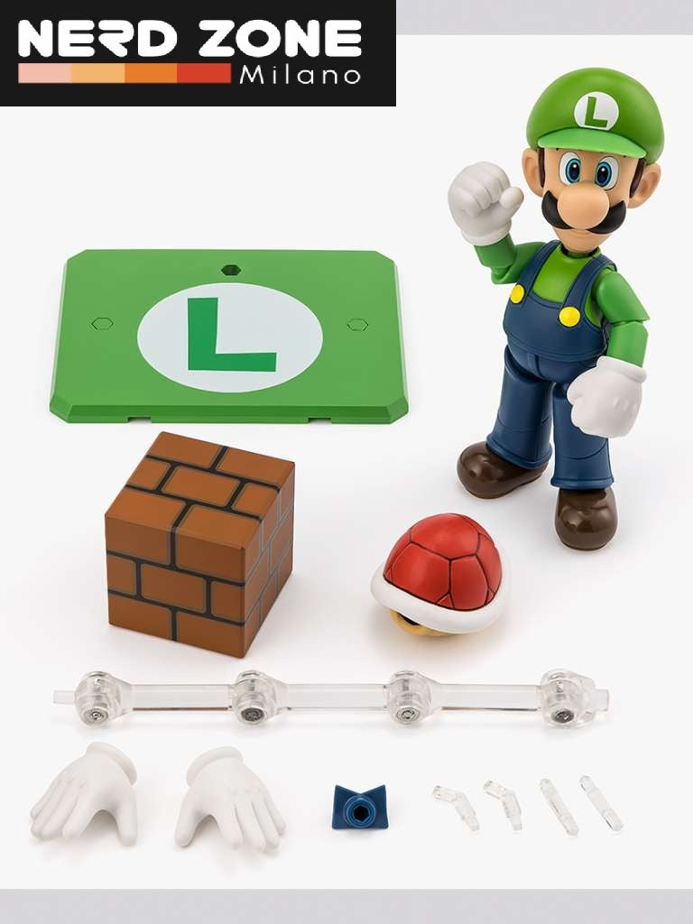 BANDAI - S.H. FIGUARTS Super Mario Luigi Shf