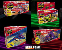 THE LOYAL SUBJECTS - M.A.S.K. SET da 4 Pc (Thunderhawk - Vehicle Condor - High Tech Helicopter - Mobile Defense Unit)