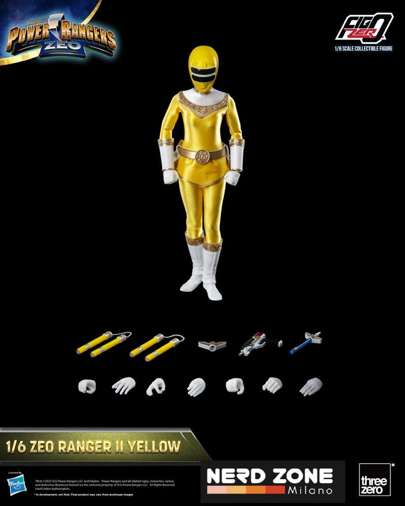 THREEZERO - Power Rangers Zeo FigZero Action Figure 1/6 Ranger II Yellow 30 cm