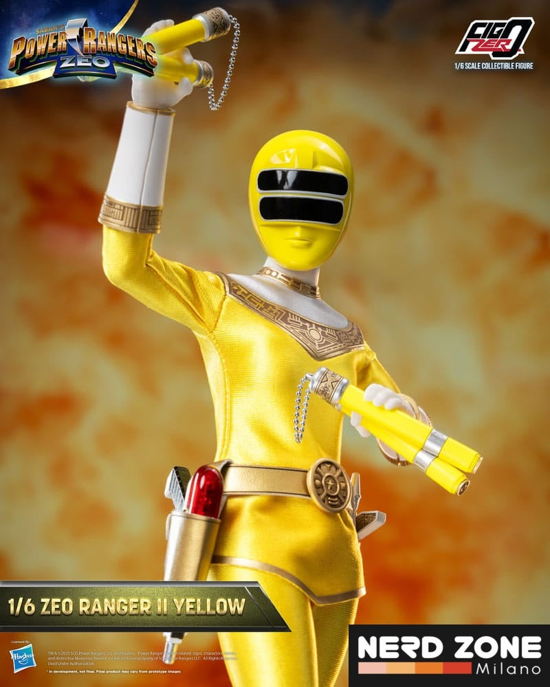THREEZERO - Power Rangers Zeo FigZero Action Figure 1/6 Ranger II Yellow 30 cm