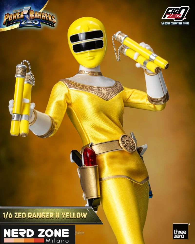 THREEZERO - Power Rangers Zeo FigZero Action Figure 1/6 Ranger II Yellow 30 cm