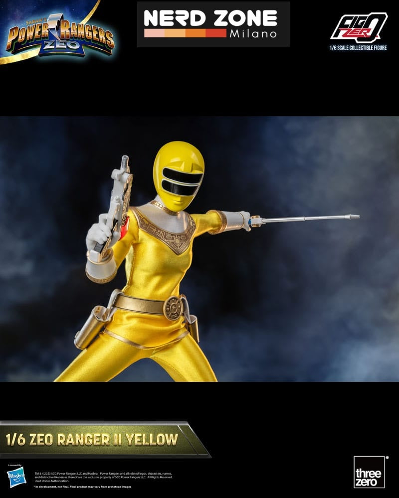 THREEZERO - Power Rangers Zeo FigZero Action Figure 1/6 Ranger II Yellow 30 cm