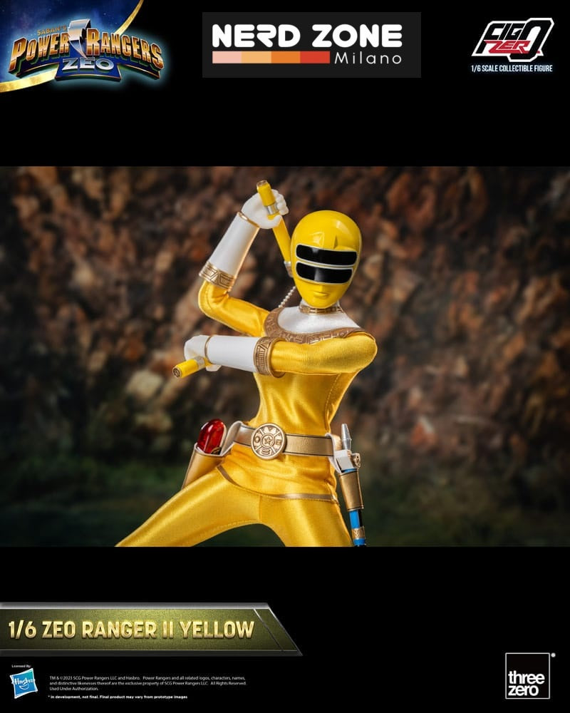 THREEZERO - Power Rangers Zeo FigZero Action Figure 1/6 Ranger II Yellow 30 cm