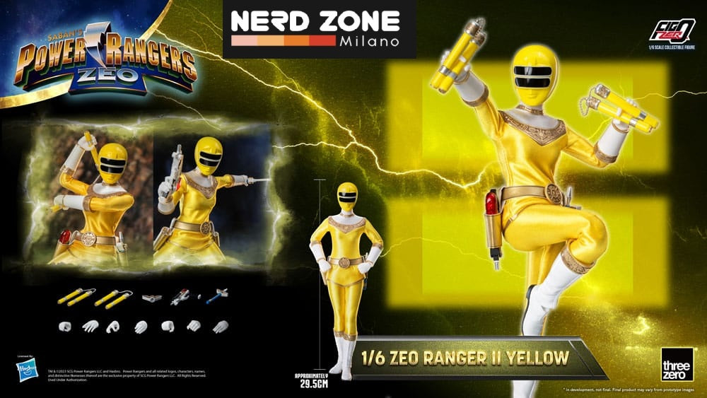THREEZERO - Power Rangers Zeo FigZero Action Figure 1/6 Ranger II Yellow 30 cm