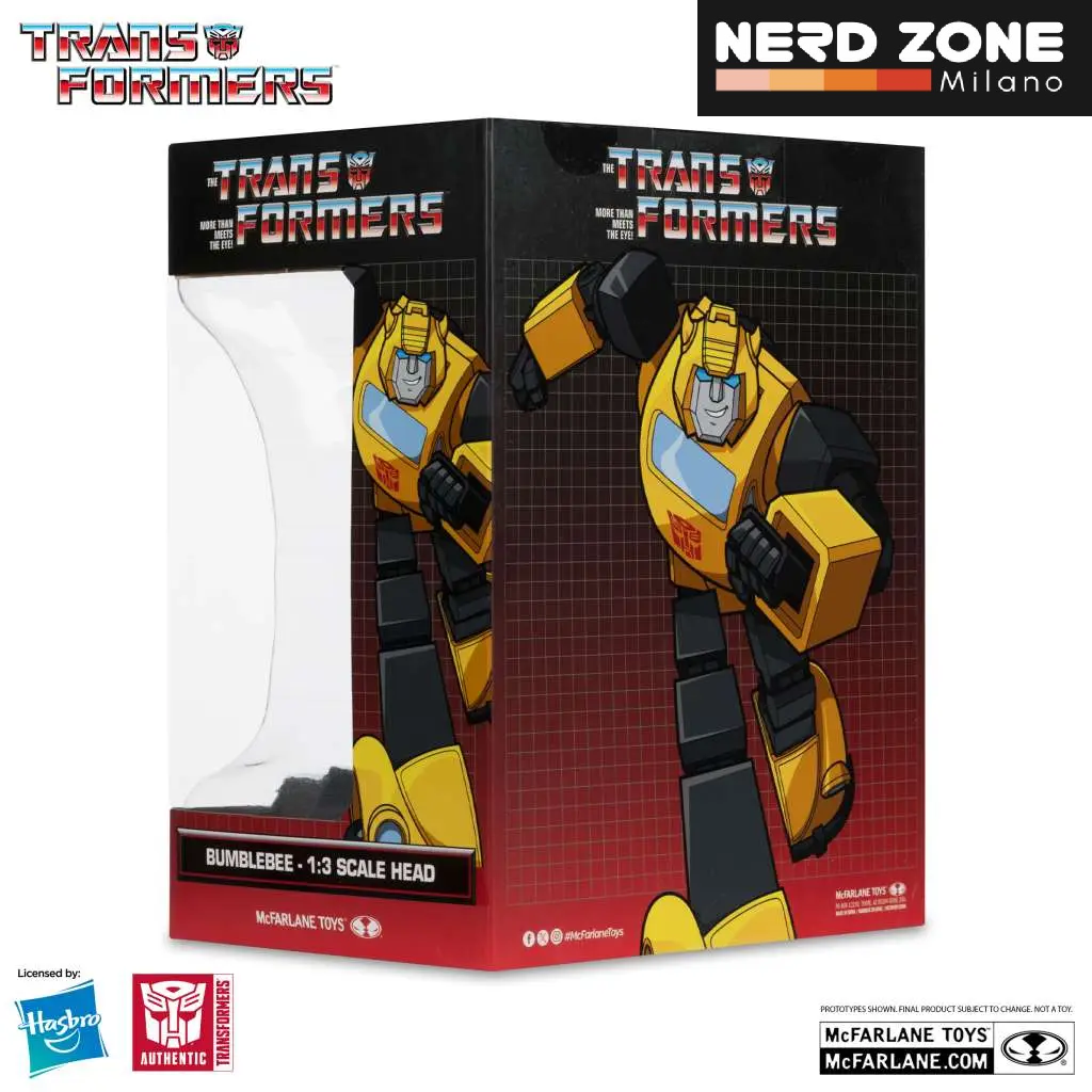 McFARLANE TOYS 2025 - Transformers 1:3 Head Replica Bumblebee
