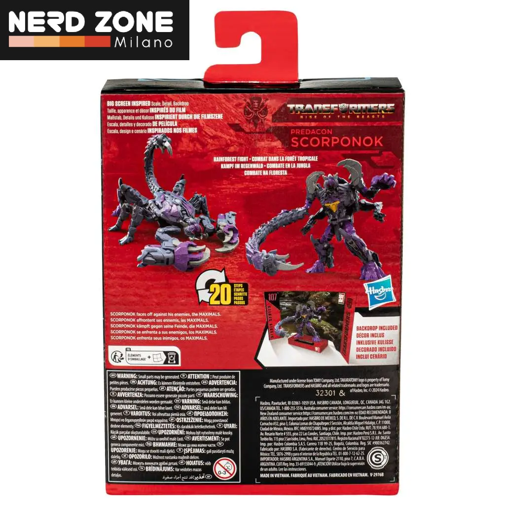 PRE ORDINE - HASBRO - Transformers Studio Series Predacon Scorponok Af