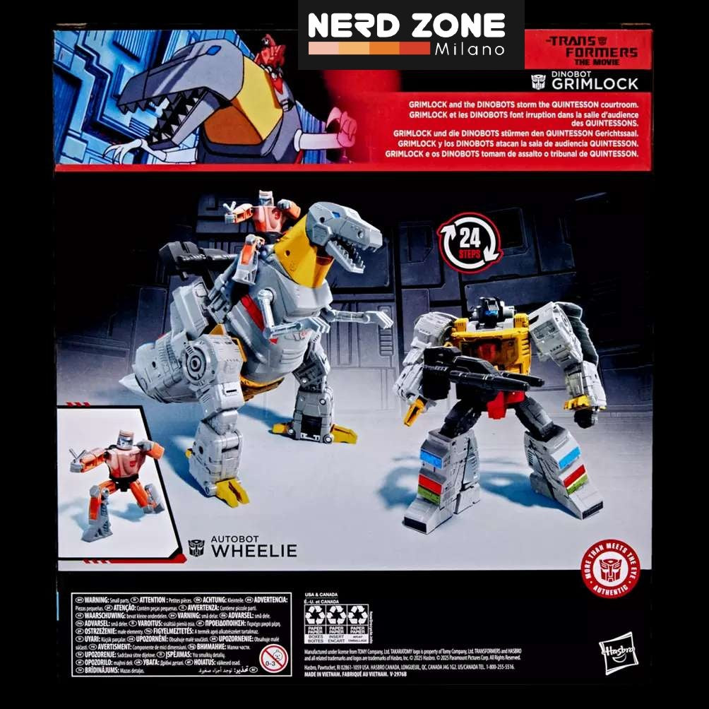 HASBRO - Transformers Studio Series - Transformers The Movie Grimlock And Wheelie Action Figure