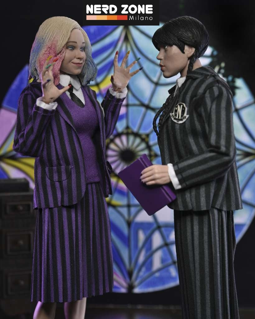 NECA - Wednesday enid & wednesday nevrmore uniform 2pack clothed af