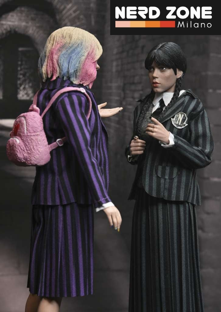 NECA - Wednesday enid & wednesday nevrmore uniform 2pack clothed af