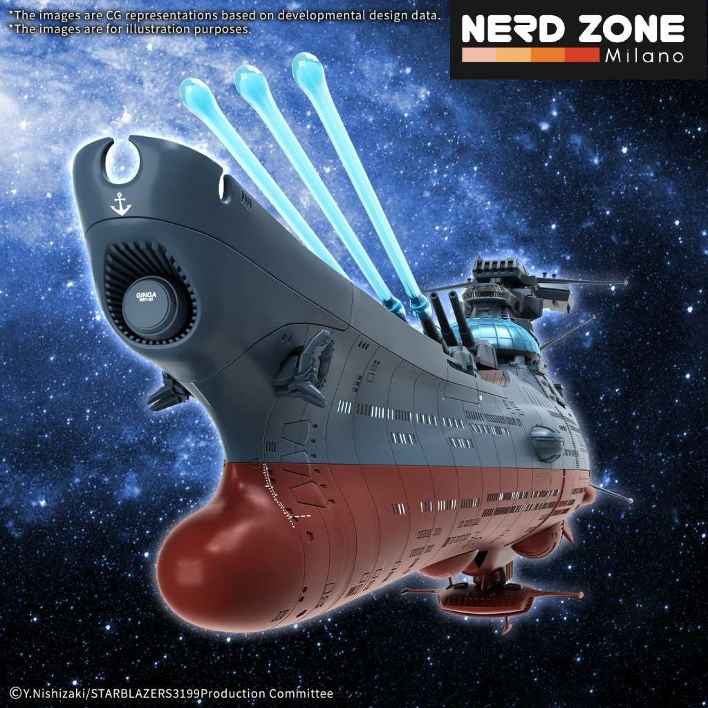 BANDAI GUNPLA - Yamato 3199 Experimental Ship Of Transcendental Dimension Bby-03 Ginga 1/1000