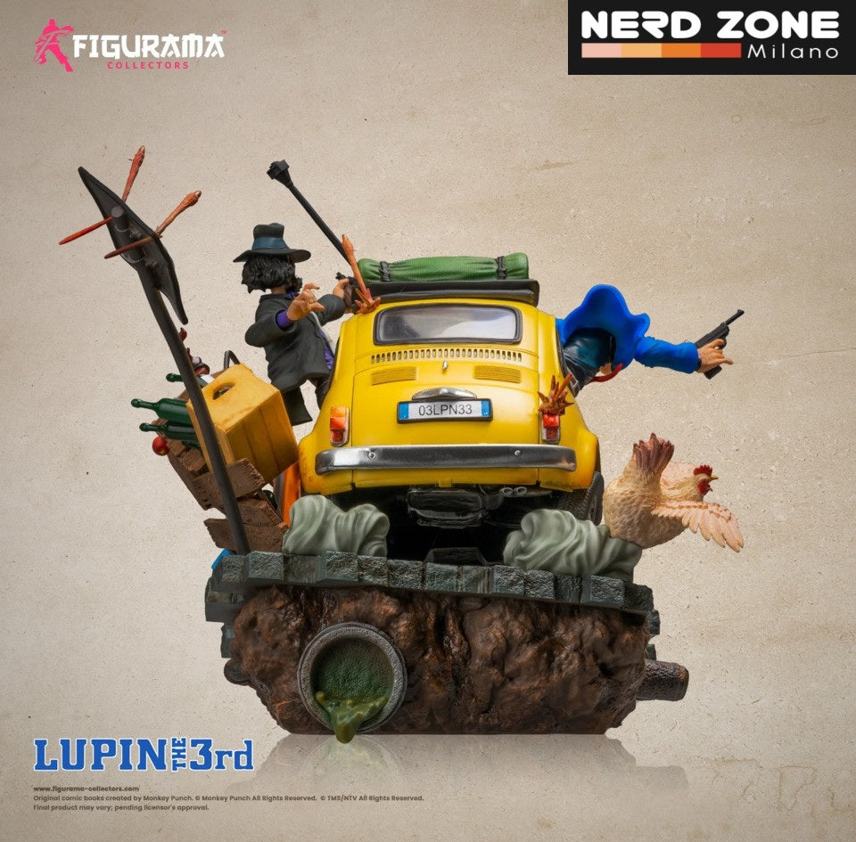 FIGURAMA COLLECTOR - Lupin III Elite Diorama Statua Lupin, Jigen e Fujiko 31 Cm 1/8
