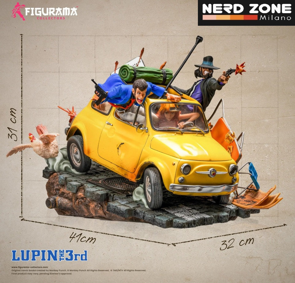 FIGURAMA COLLECTOR - Lupin III Elite Diorama Statua Lupin, Jigen e Fujiko 31 Cm 1/8