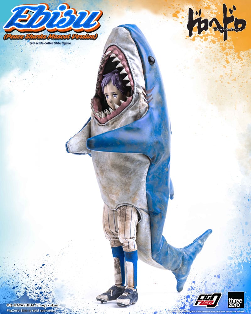 PRE ORDINE - Dorohedoro FigZero Action Figure 1/6 Ebisu Peace Sharks Mascot Ver. 24 cm
