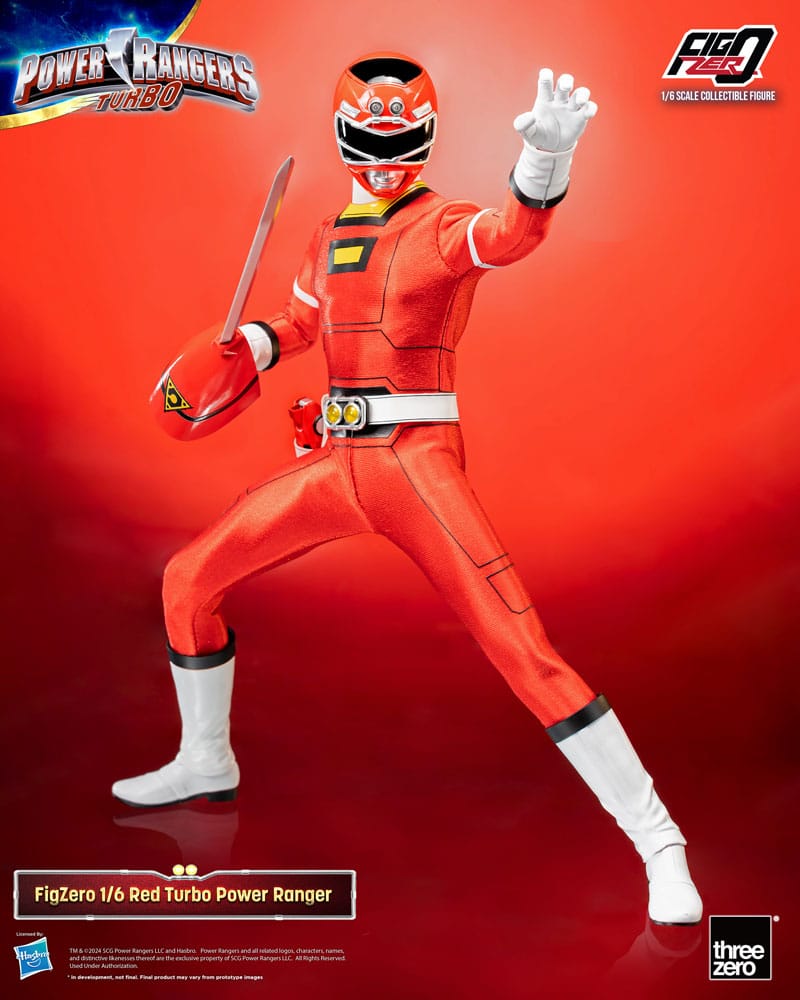 PRE ORDINE - Power Rangers Turbo FigZero Action Figure 1/6 Red Turbo Power Ranger 30 cm