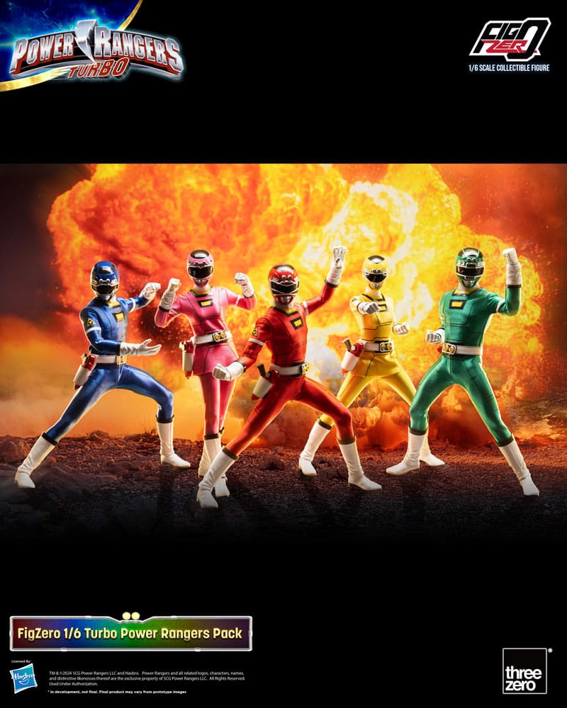 PRE ORDINE - Power Rangers Turbo FigZero Action Figures 1/6 5-Pack Turbo Power Rangers 30 cm