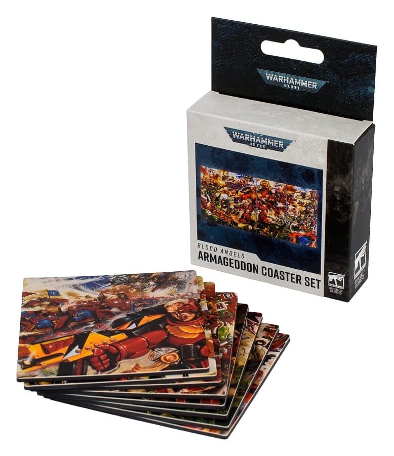 PRE ORDINE - Warhammer 40,000 Coaster Set Blood Angels Armageddon 15 cm