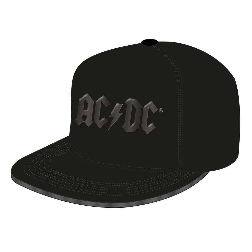 PRE ORDINE - ACDC Snapback Cap Shiny Black Logo