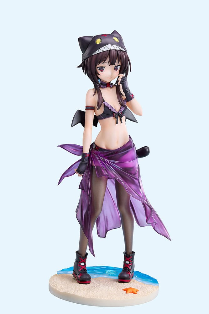 PRE ORDINE - KonoSuba: An Explosion on This Wonderful World! Statue 1/7 Megumin Chomusuke Swimsuit Ver. 22 cm