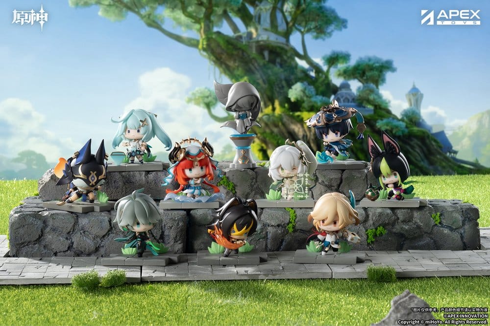 PRE ORDINE - Genshin Impact Senjou no Eishi Mini Figures sumeru Version Blind Box Display (9)