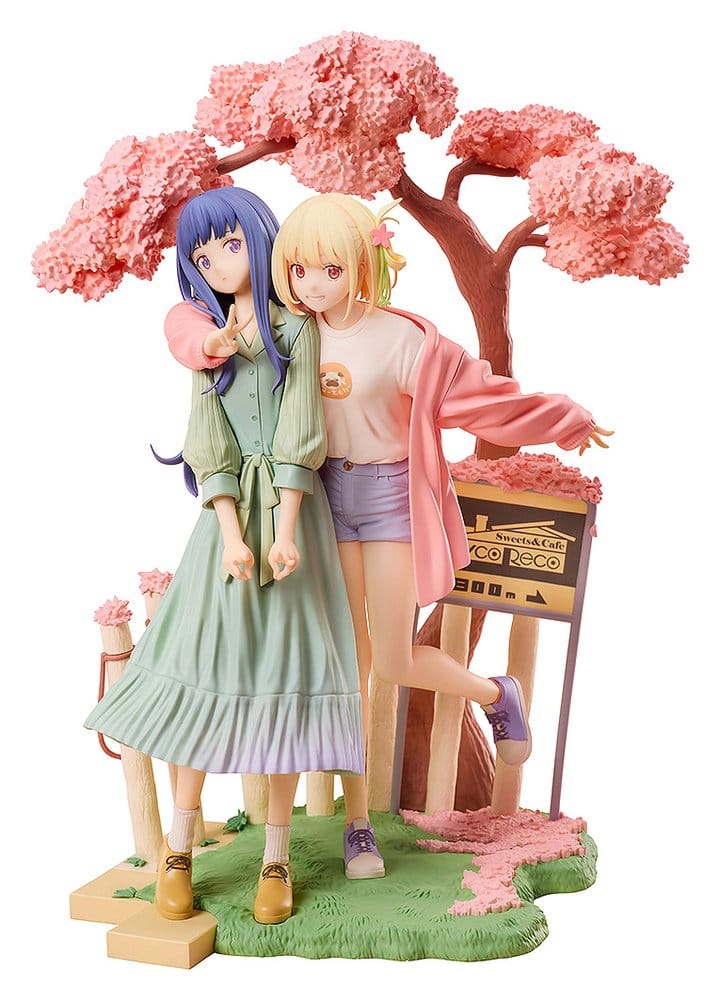 PRE ORDINE - Lycoris Recoil PVC Figures 2-Pack Chisato Nishikigi & Takina Inoue Spring Ver. 25 cm