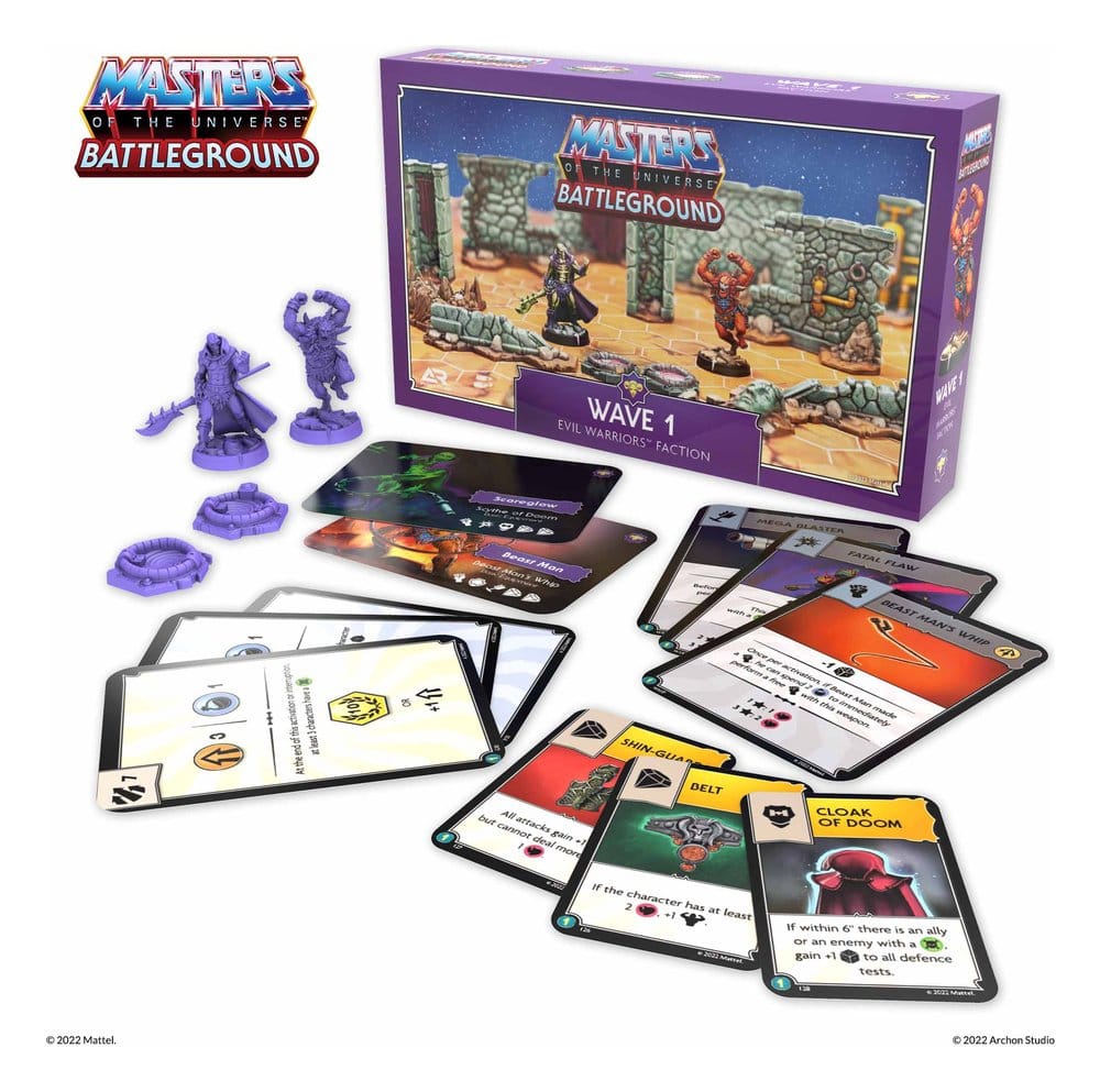 PRE ORDINE - Masters of the Universe: Battleground Miniatures Game Wave 1: Evil Warriors Faction *German Version*