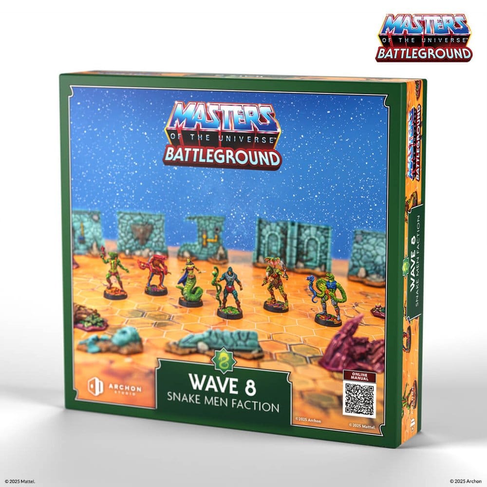 PRE ORDINE - Masters of the Universe: Battleground Miniatures Game Wave 8: Snake Men Faction *Spanish Version*