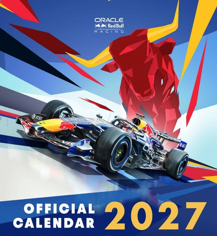 PRE ORDINE - Oracle Red Bull Racing Official Calendar 2027 30 x 30 cm