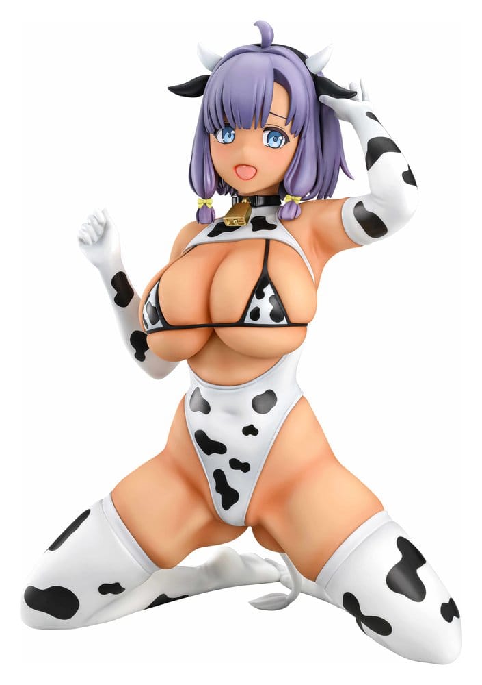 PRE ORDINE - Nukitashi The Animation PVC Statue 1/5 Misaki Hotori Cow print costume Tanned Ver. 22 cm