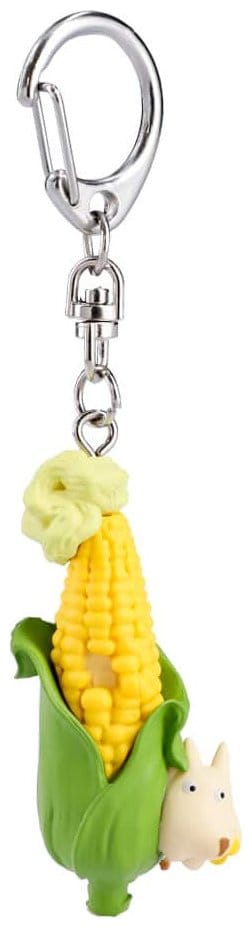 PRE ORDINE - My Neighbor Totoro 3D Keychain Soot Sprite in corn with Totoro