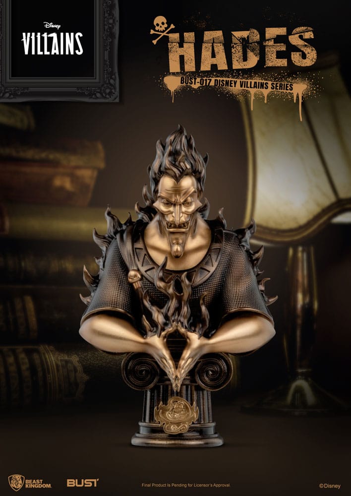 PRE ORDINE - Disney Villains Series PVC Bust Hades 16 cm