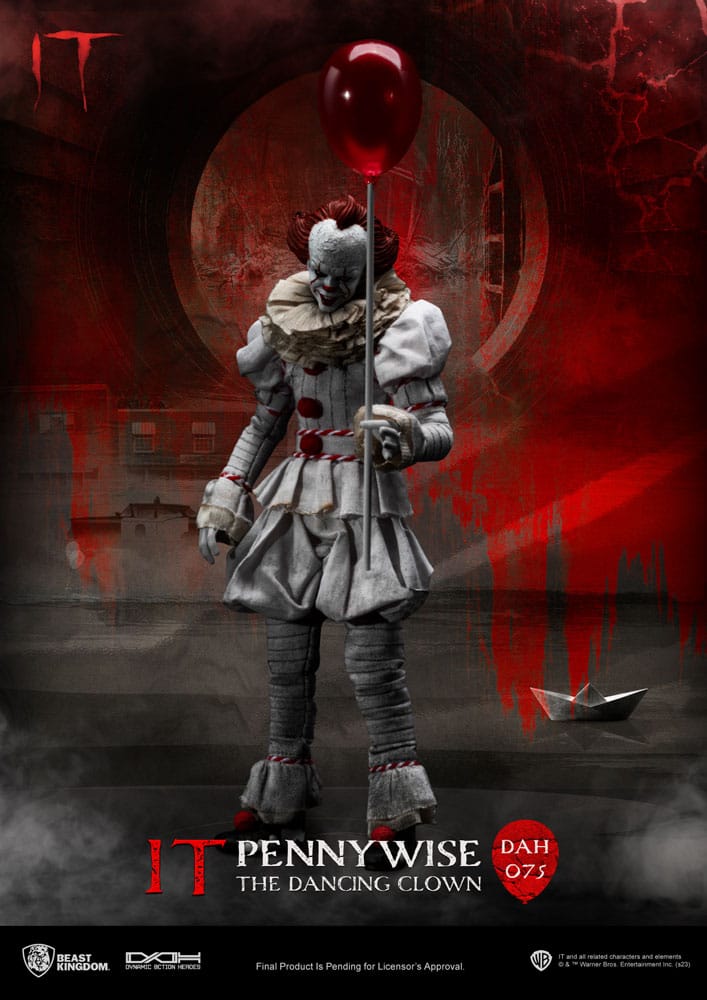 PRE ORDINE - Stephen Kings It Dynamic 8ction Heroes Action Figure 1/9 Pennywise 21 cm