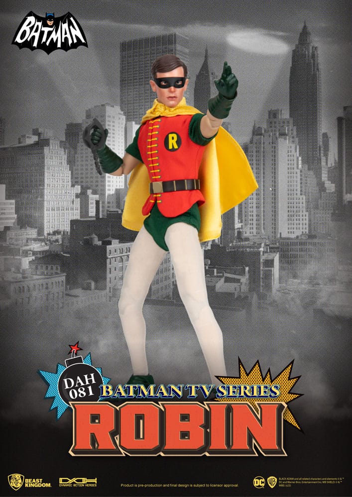 PRE ORDINE - DC Comics Dynamic 8ction Heroes Action Figure 1/9 Batman TV Series Robin 24 cm