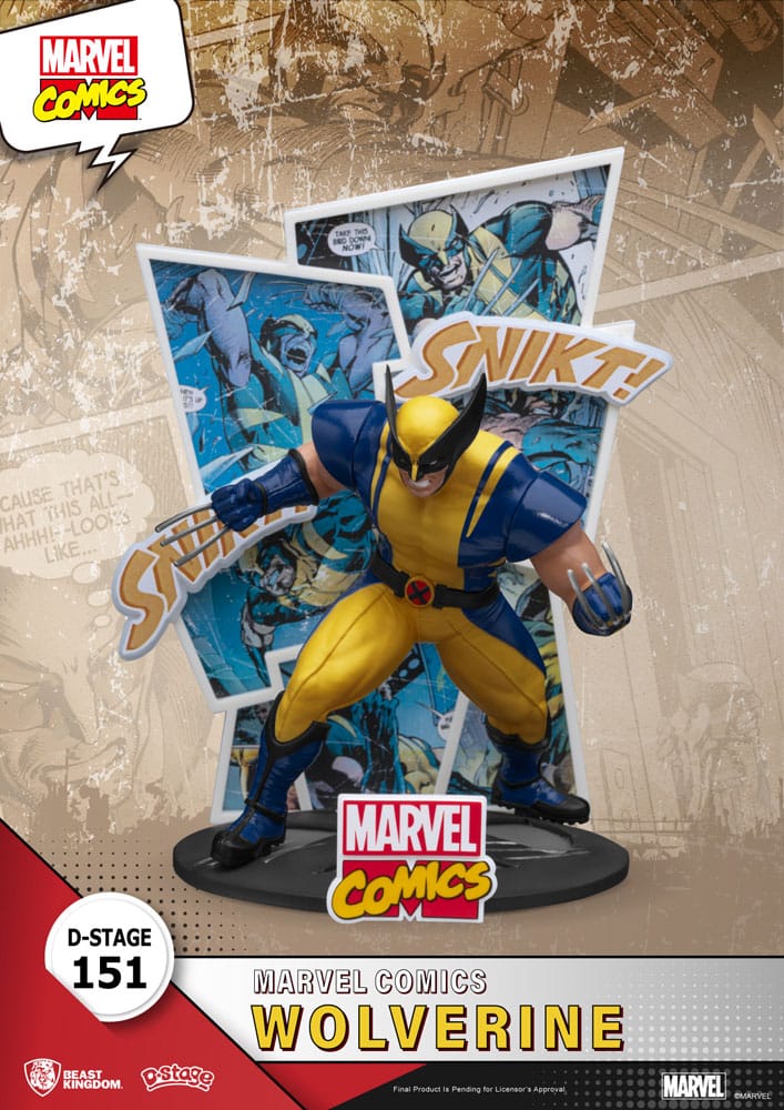 PRE ORDINE - Marvel D-Stage PVC Diorama Wolverine 16 cm