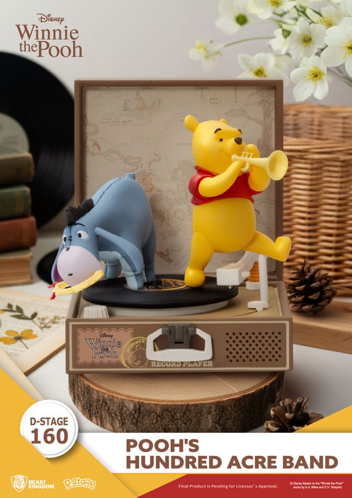 PRE ORDINE - Winnie the Pooh Record Player Series PVC figure Pooh's Hundred Acre Band 12 cm