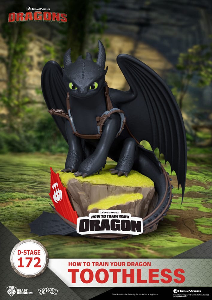 PRE ORDINE - How To Train Your Dragon D-Stage PVC Diorama toothless Statue 14 cm