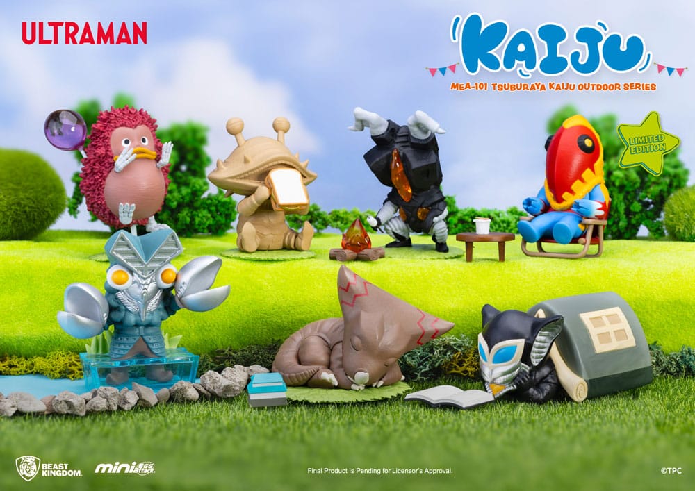 PRE ORDINE - Ultraman Mini Egg Attack Outdoor Series figures Tsuburaya Kaiju Blind Box (6) 7 cm