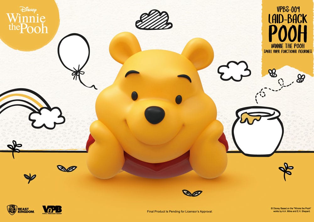 PRE ORDINE - Winnie The Pooh Small Vinyl Bank laid-back Winnie 17 cm