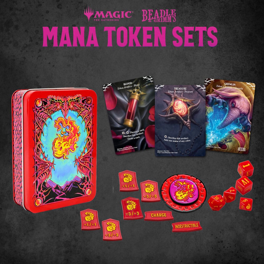 PRE ORDINE - Magic the Gathering Dice and Token Pack Red Mana