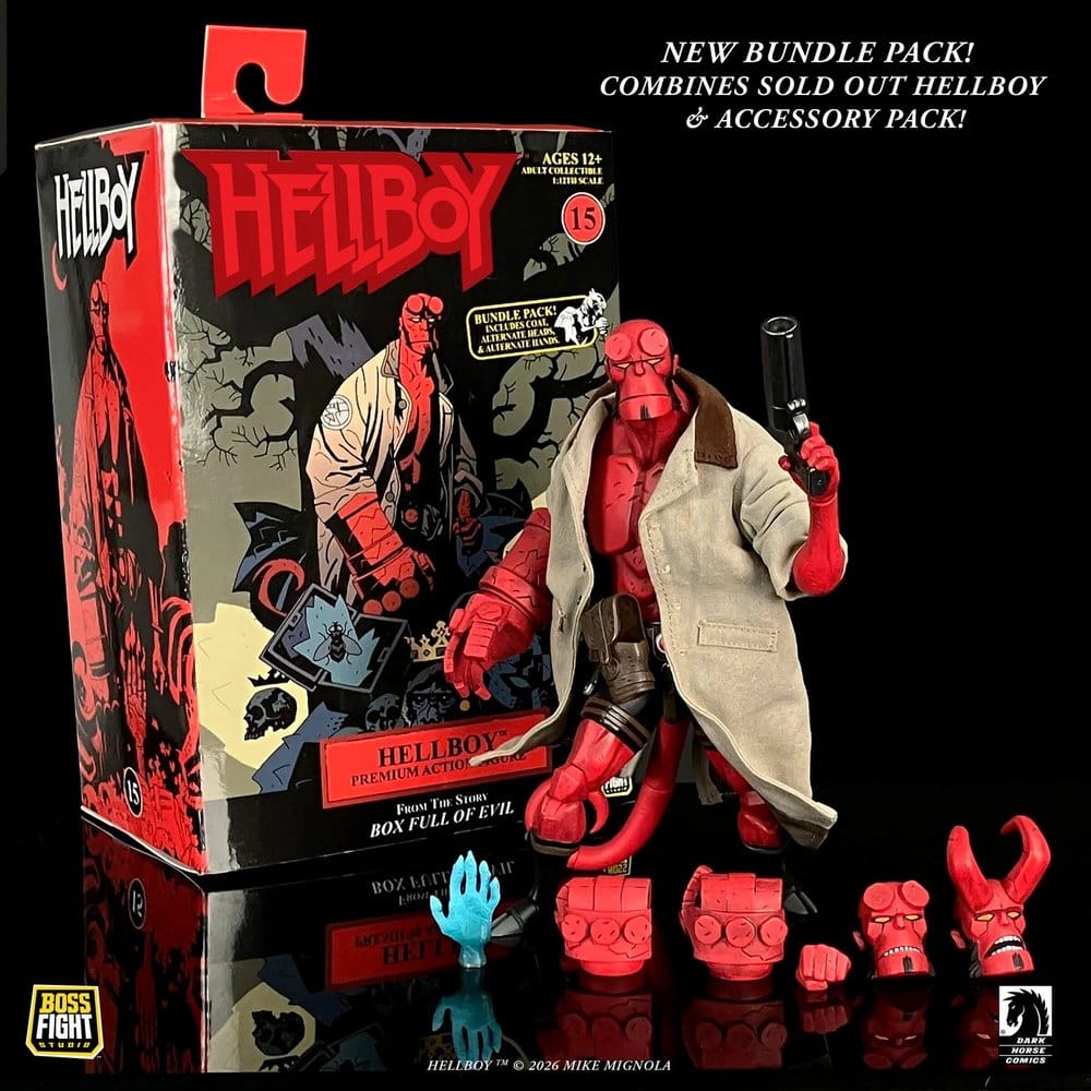 PRE ORDINE - Hellboy Action Figure 1/12 Scale Bundle Pack