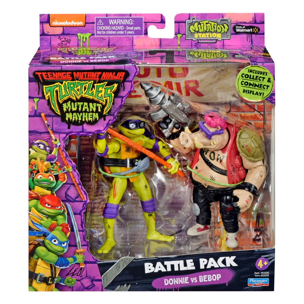 PRE ORDINE - Teenage Mutant Ninja Turtles Action Figures Donatello vs. Bebop 11 cm