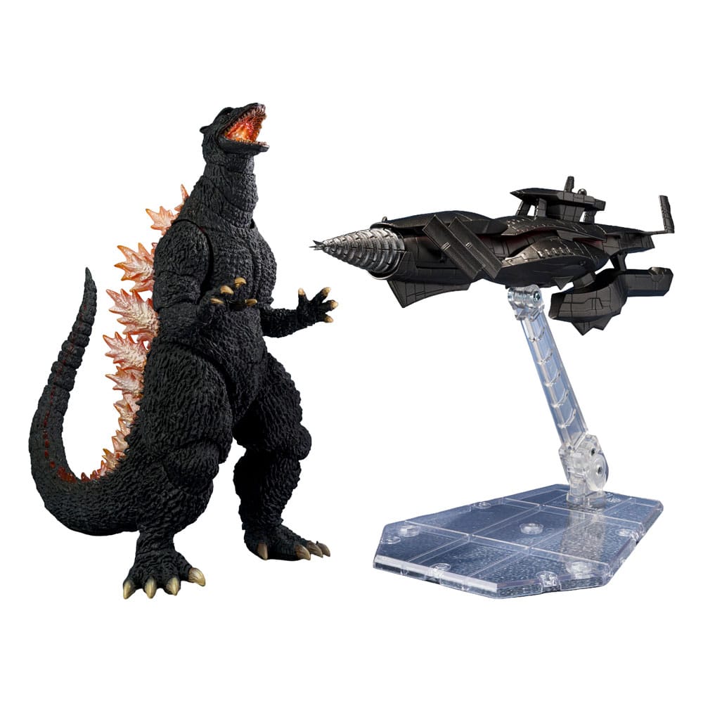 PRE ORDINE - Godzilla: Final Wars S.H.MonsterArts Action Figure Godzilla Heat Ray Ver. vs. New Gotengo 16 cm