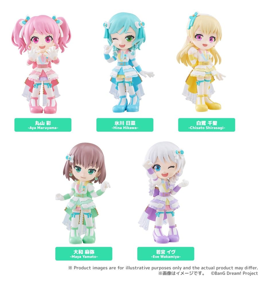 PRE ORDINE - BanG Dream! PalVerse Mini Figures Pastel*Palettes Blind Box Display (6)