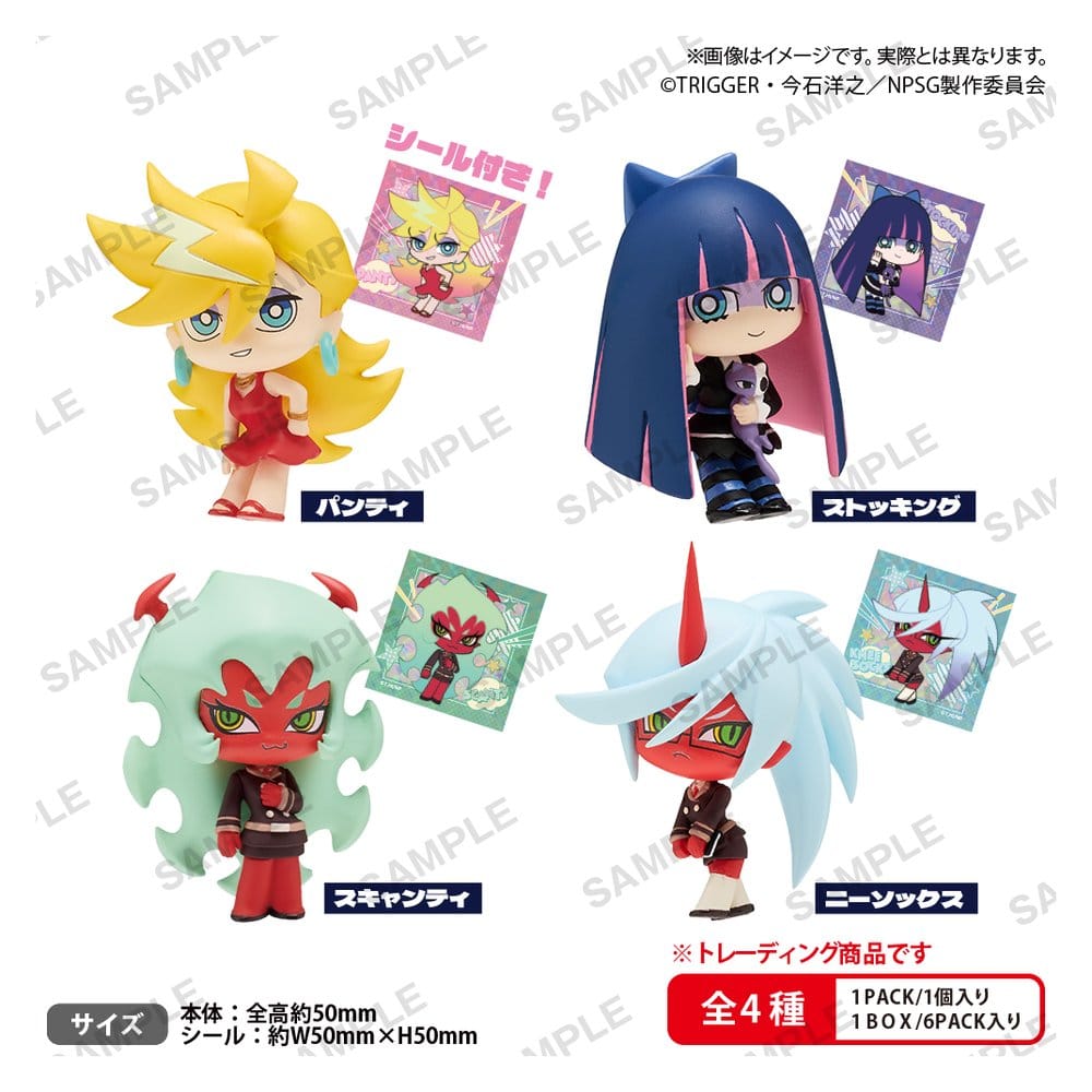 PRE ORDINE - Panty & Stocking with Garterbelt Mini Figures Rich Box ver. 5 cm Blind Box Display (6)
