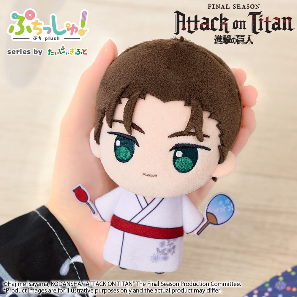 PRE ORDINE - Attack on Titan Puchish! Plush Figure Eren Yeager Vol. 2 (Yukata Ver.) 12 cm