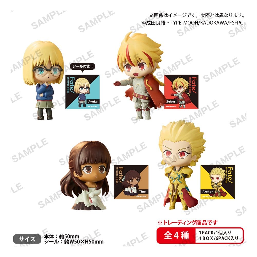 PRE ORDINE - Fate/strange Fake The Box Mini Figures Rich Blind Box Display (6)