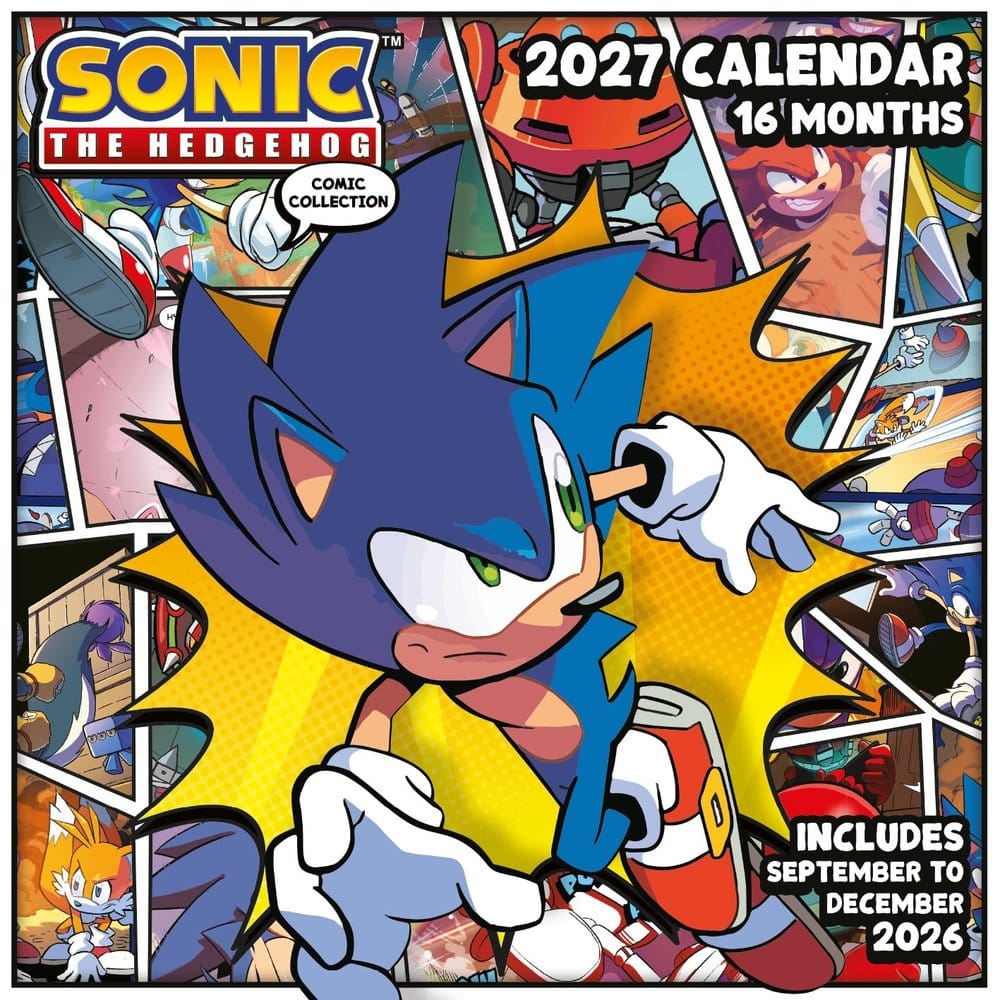PRE ORDINE - Sonic the Hedgehog (2027) Square Calendar 30 x 30 cm